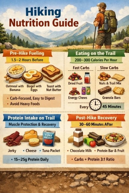 How Many Calories Should You Eat Before, During, and After a Hike