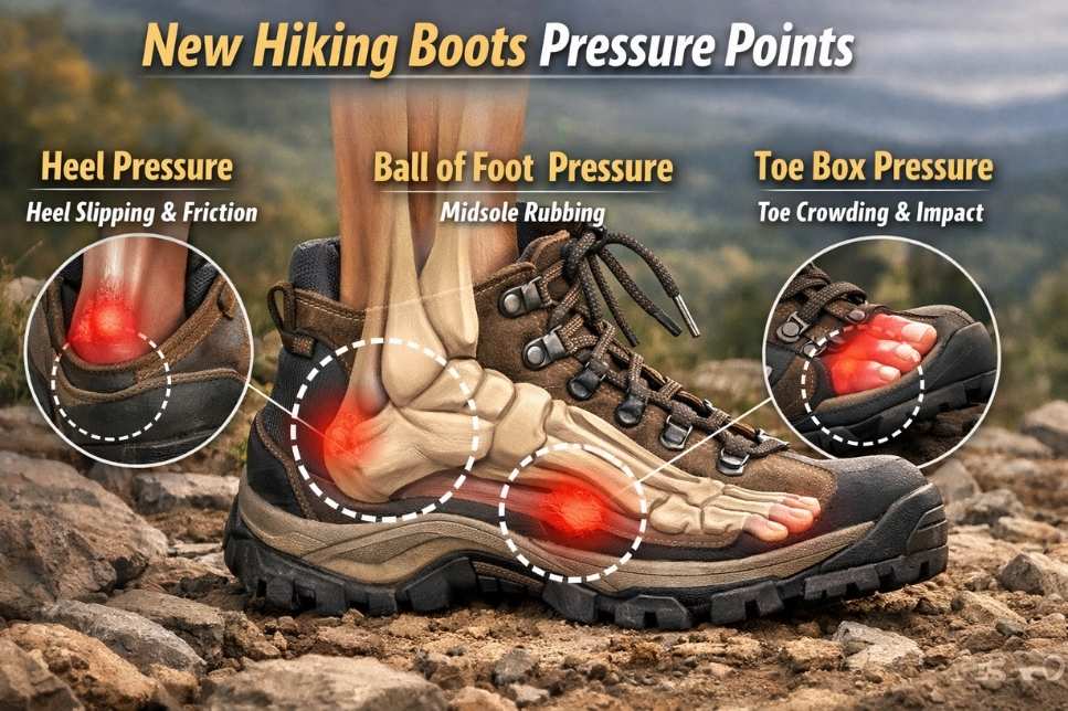 New Hiking Boots pressure points