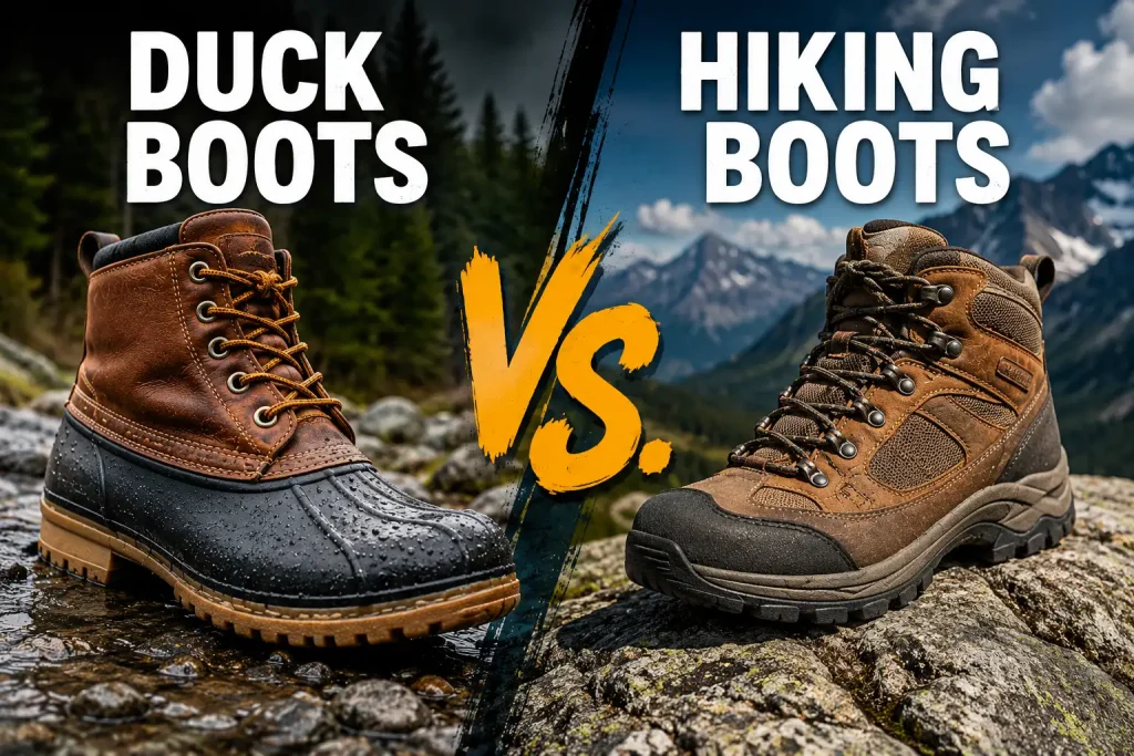 Duck Boots vs. Hiking Boots