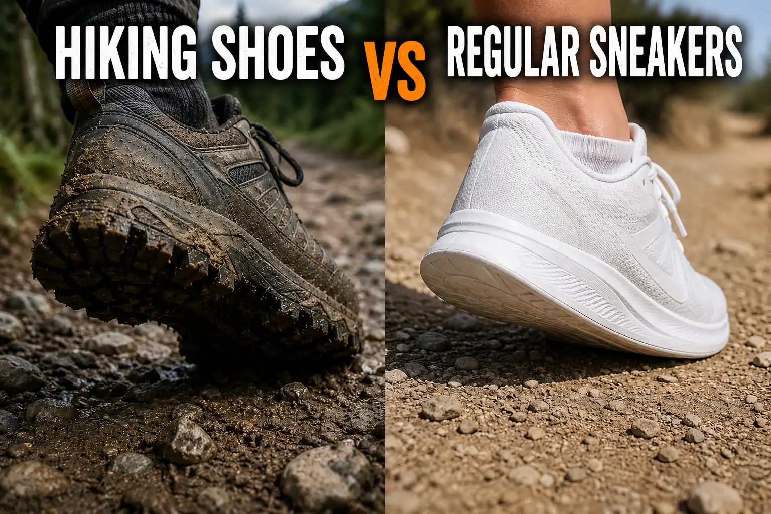 Hiking Shoes vs Regular Sneakers