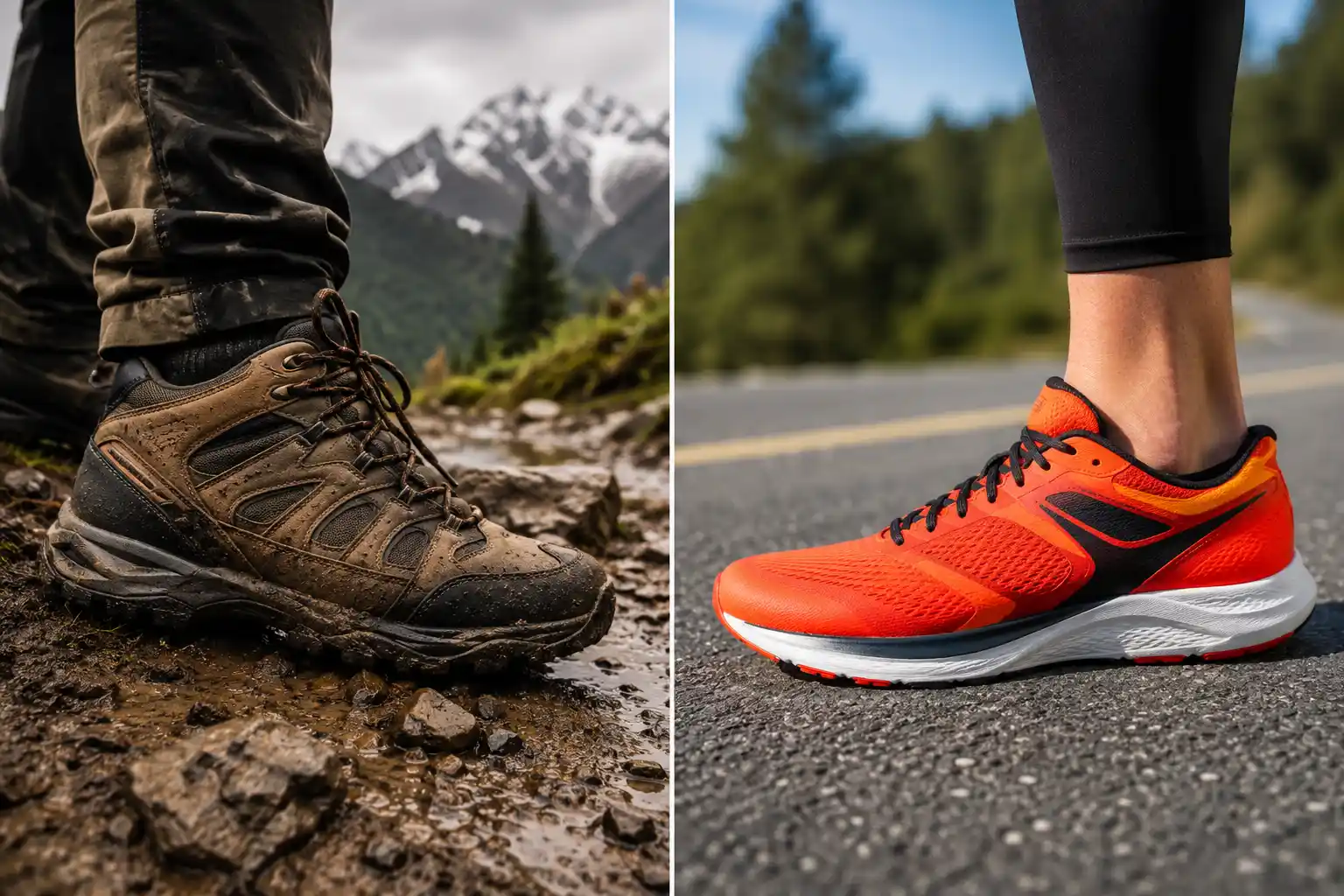 Hiking Shoes vs Running Shoes