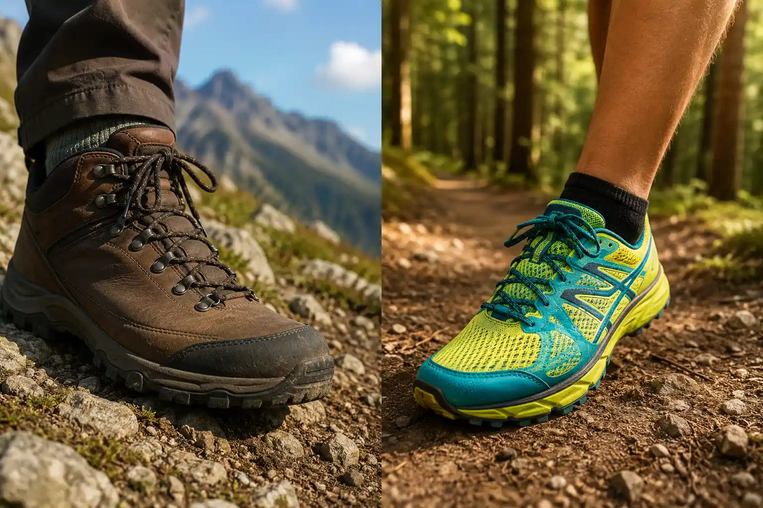 Hiking Shoes vs Trail Running Shoes