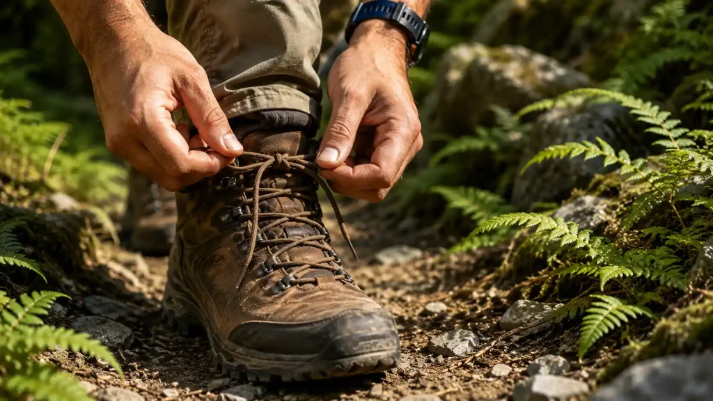 How to Tie Hiking Boots to Prevent Blisters