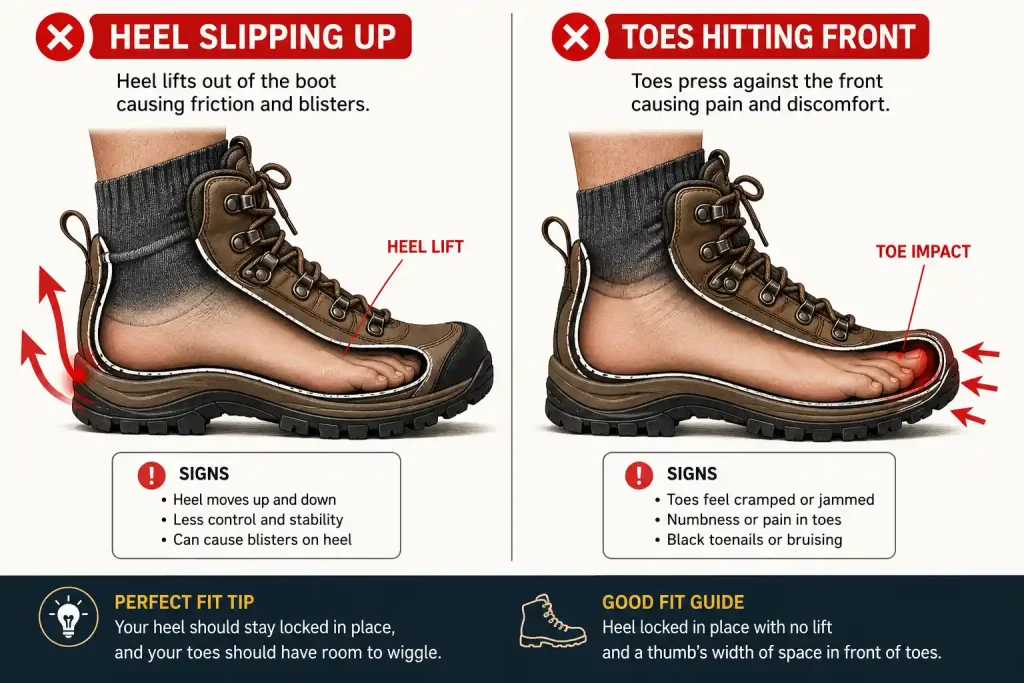 a diagram of a hiking boo