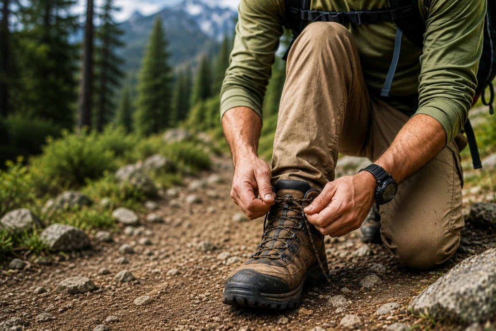 boots mid-hike can prevent heel slip and painful blisters