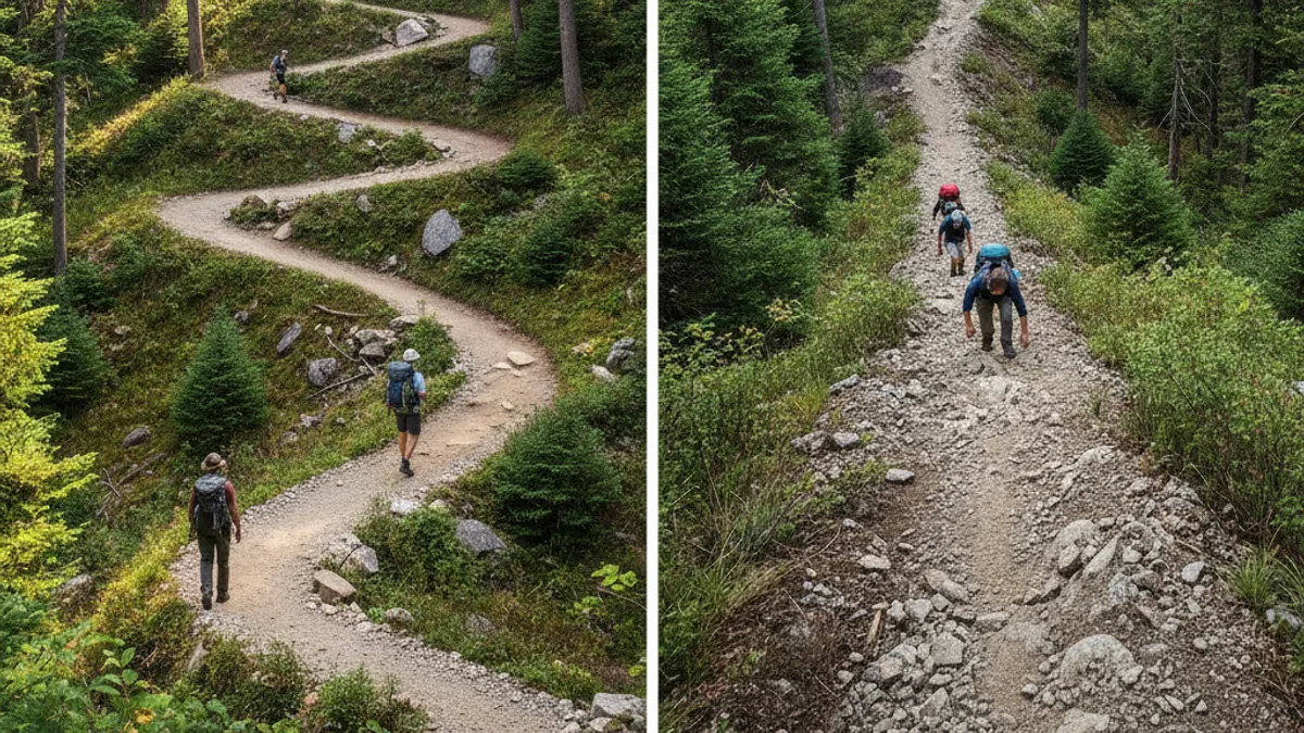 Switchbacks vs. Other Trail Designs