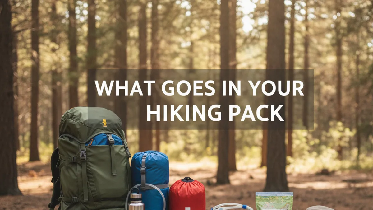 What Goes In Your Hiking Pack The Essentials List