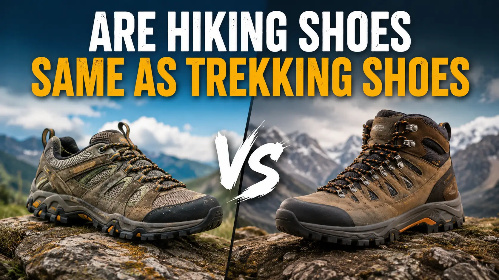 Are Hiking Shoes Same as Trekking Shoes