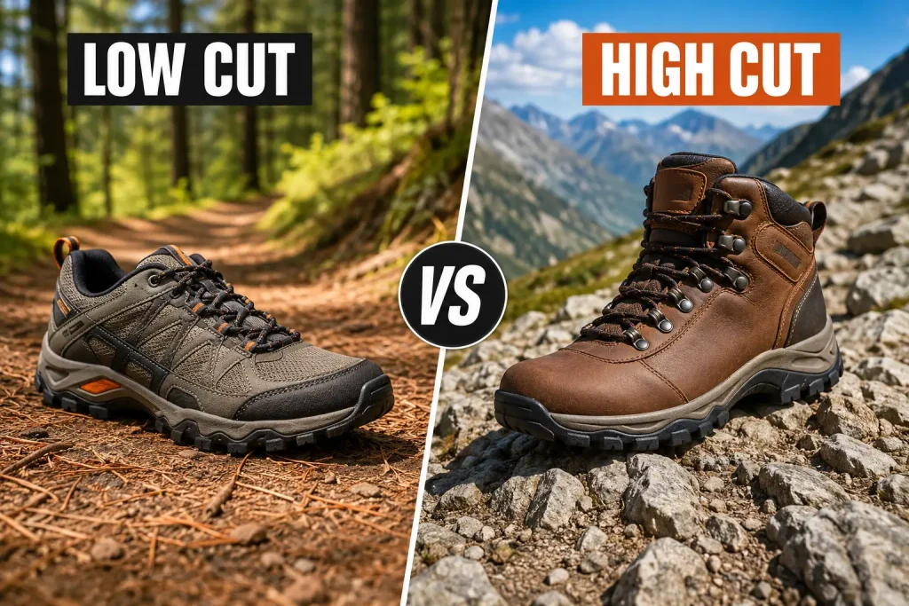 Low Cut vs High Cut Hiking Shoes comparison